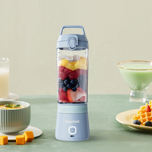 Portable Outdoor Indoor Use Blender Manual Push Button USB Convenient Factory-Rechargeable for Car Hotel Kitchen Made Plastic