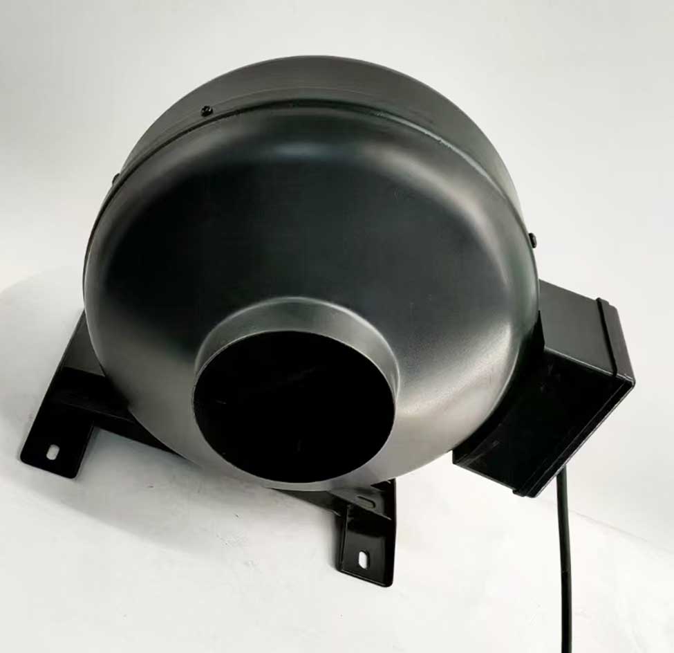 Manufacturer Supplying 220V 5 Inch High Efficiently Metal Circular In-line Duct Fan for Ship Cabins Ventilation
