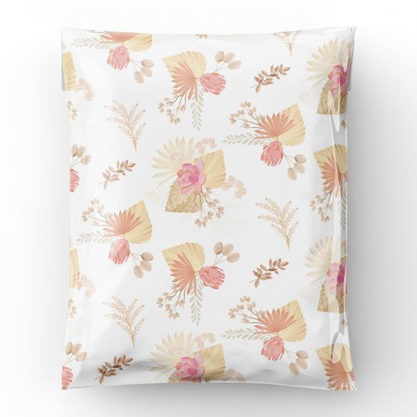 Hot Sale Mailing Bag Flowers Printed Wholesale Eco Self-Sealing Poly Mailer Shipping Envelopes 10 X 13