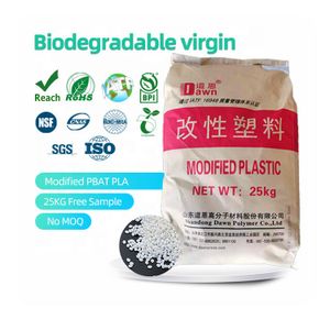 Biodegradable Raw Materials PBAT Filler Corn Starch PLA Granules 100% Compestable Plastic Polymer Virgin PBAT Resin PBAT Pellets