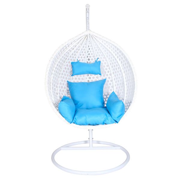 Modern Wholesale Egg Swing Chair Hanging Wicker Hammock for Home Patio Balcony Garden Porch Outdoor Relaxation Durable Metal PE