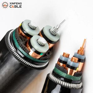 8.7/15kv Industrial Power Cable Single Core with Copper and Aluminum Wire PVC Insulation for Construction Bare Swa/PVC