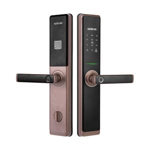 HUNE High Security Rainproof Electronic Tuya Door Lock Digital Safe Smart Door Lock Water-resistant Smart Lock With Fingerprint