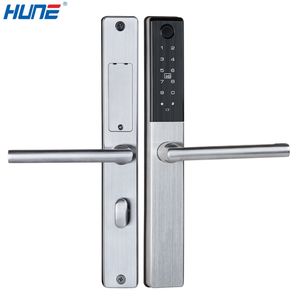 HUNE Biometric Door Access Control UL Home System Fire Fighting Fingerprint Door Lock Splash-proof Smart Door Lock Intelligent