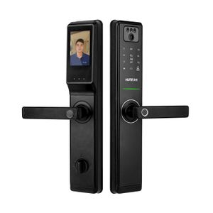 HUNE Home Electronic Fingerprint Lock Waterproof Outdoor Zigbee Smart Door Lock Handle Digital Luxury Front Door With Camera