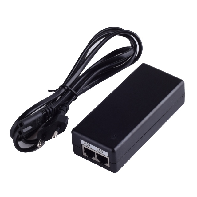 48V 0.5A Dual Port 100m/s 1000m/s Gigabit Passive PoE Injector CCTV Power Ethernet 24V 48V 0.5A 1A POE Power Supply
