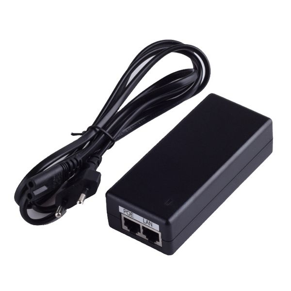 48V 0.5A Dual Port 100m/s 1000m/s Gigabit Passive PoE Injector CCTV Power Ethernet 24V 48V 0.5A 1A POE Power Supply
