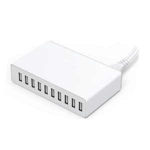 2025 Wholesale 10-Port USB Universal Charger Block for Mobile Phones 5V/12Amp 60W Desktop Portable Smart Charger