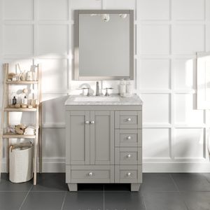 Soft Closing Drawers Customized Bathroom Cabinet Floor Stand Bathroom Cabinets With Porcelain Sink Modern Bathroom Vanity