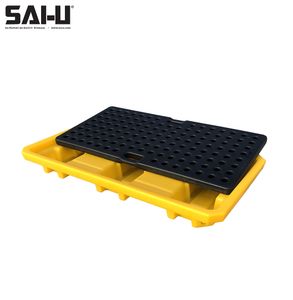 SAI-U Plastic Spill Pallets Moisture-proof and Anti-corrosion 2 Drums Oil DP002L Anti-corrosion