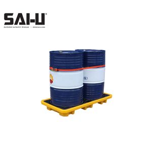 Plastic Drum Spill Pallets SAI-U DP002L Chemical Storage Leakproof Poly 1 Drums Oil