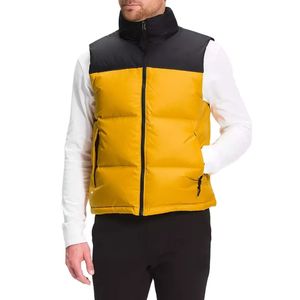 Custom Men's Winter Sleeveless Jackets Warm Polyester Cotton Waistcoats with Zipper Closure