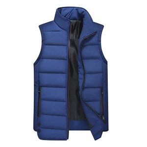 OEM Custom Logo Men's Winter Puffer Vest Plus Size Sleeveless Jacket Zipper Closure Casual Style for Spring Season Outer Wear