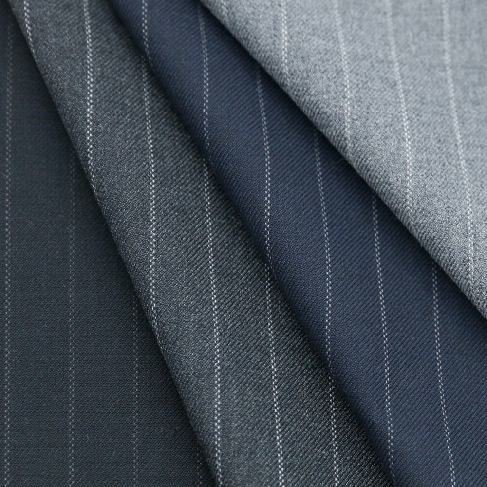 High Quality 15W 20R 62P 3SP Wool/Polyester Blend Fabric Worsted Merino Wool Fabric Ideal for Business Suits