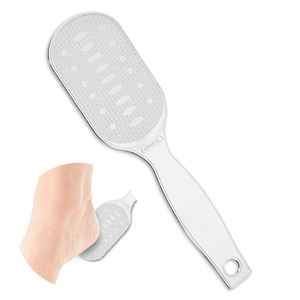 Professional Double-Sided Stainless Steel Foot File Callus Remover for Feet Foot Rasp Scrubber for Wet or Dry Skin