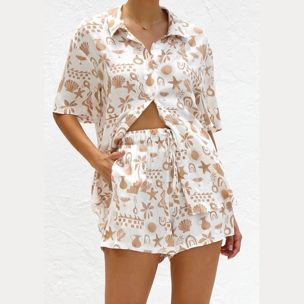 Linen Fabric Linen Pajamas Friendly Fabric Short Pajamas Women Sleepwear Women Clothing Women Pajamas Made in Vietnam