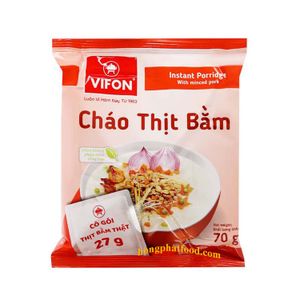Vifo-n Healthy Breakfast Instant Food Real Minced Pork Porridge Bulk Pack in Bag Salty Taste Catering to Adults