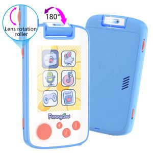 CT-P13B Cute Learning Kid SmartPhone Toy Cell Mobile Phone Flip Camera Game Phone for Children Kids Baby Age 3-7
