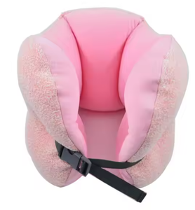 Custom Colorful U Shaped Travel Pillow with Soft Microbeads Filling Comfortable Neck Support Cushion for Airplane and Car