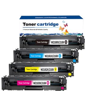 New Wholesale W2180A W2190A W2180 218X 219X Color Compatible Toner Cartridge for HP Color LaserJet Pro 3201dw MFP 3301fdw/3301