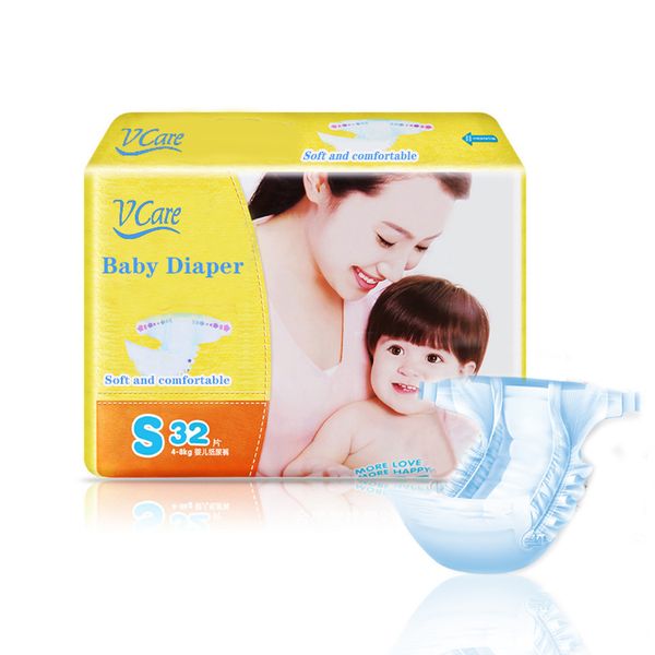 Wholesale Disposable Baby Diapers Custom Designed Non-Woven Fabric Printed Magic Tape Adjustable Leak Guard Moony Manufacture