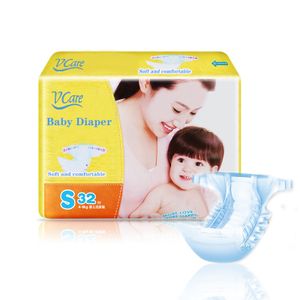 Wholesale Disposable Baby Diapers Custom Designed Non-Woven Fabric Printed Magic Tape Adjustable Leak Guard Moony Manufacture