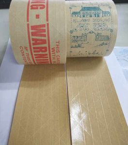 Water-Activated Single Sided Kraft Paper Adhesive Tape Hot Melt Rubber & Acrylic for Carton Sealing Kraft Paper Packing Tape
