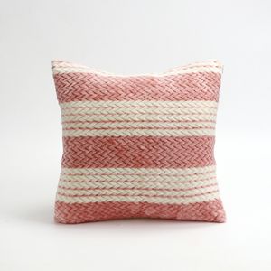 Light Luxury Flannel Striped Throw Pillow Cover 18*18 Inch Decorative Pillowcase for Sofa Living Room Bedroom