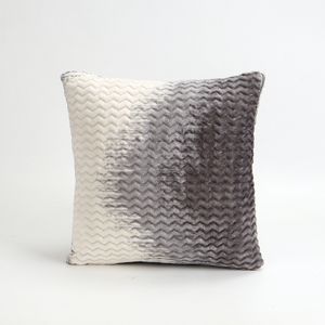 Flannel Throw Pillow Cover Light Luxury 45*45  Decorative Pillowcase for Sofa Living Room Bedroom