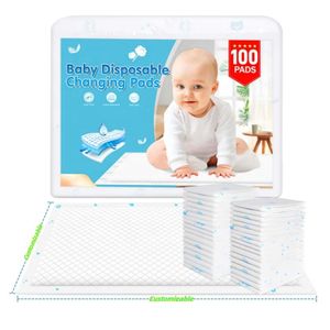 Disposable Changing Pads for Baby Thicker Super Absorbent 100 Pack Large Baby Underpads Ultra Soft 18x24inch