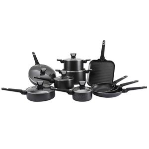 Non Stick 8pcs Aluminum Big Pot Cookware Set Non Toxic Aluminum Cookware Sets