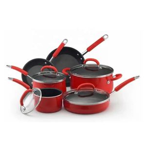 Manufacturer Red Food Contact Eco Friendly OEM ODM Aluminum / Stainless Steel / Enamel High Quality Kitchen Cookware