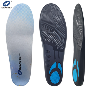 IDEASTEP High Repulsion Sandal Pu Foam Laminate Insole Flat Feet Super Soft 4d Orthopedic Arch Support Breathable Sport Insoles