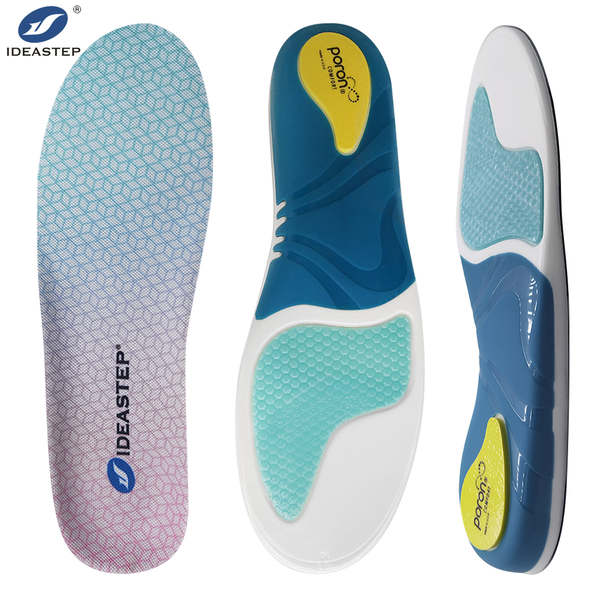 IDEASTEP Absorption Orthotic 2pcs Insoles Patch Heel Pads for Sport Shoes Adjustable Arch Support Sneakers Hell Relieve Pain