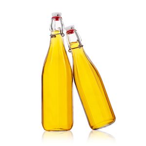 250ml 750ml Swing Top Glass Bottles Juicing Kombucha Carbonated Water Beer Bottles for Home Brewing