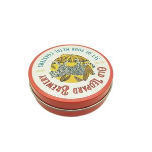 Custom Tinplate Box Round Tin Box Storage with Custom Printing