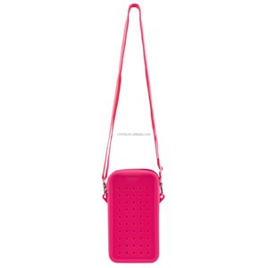 Chinfai Customize New Fashion Silicone Bag Adjustable Shoulder Strap Mobile Phone Cross Body Durable Bag for iphone Factory
