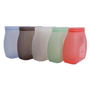 Chifnai Custom Stand up Silicone Food Storage Bag Kitchen Freezer Silicone Reusable Organizer Container Sandwich Bag Factory