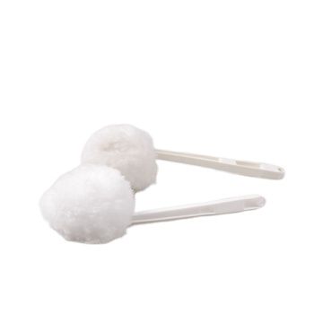 White Bristled Soft Toilet Brush with Long Handle Squeeze Glaze Cleaner Not Hurt Bristles