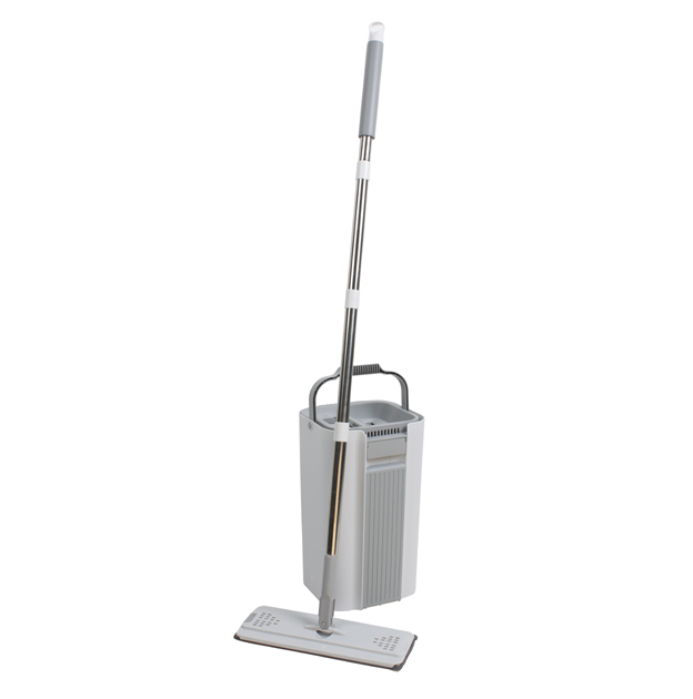 Cleaning Bucket and Mop Microfiber Flat Squeeze Cleaning Mop with Bucket