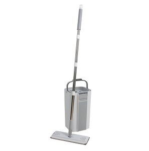Cleaning Bucket and Mop Microfiber Flat Squeeze Cleaning Mop with Bucket