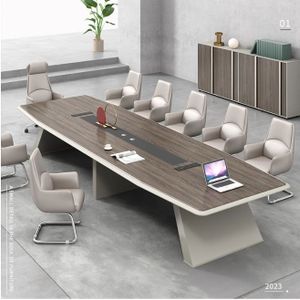 Modern Luxury Office Conference Table New Model MDF Furniture for Commercial Office or Hotel Use