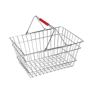 RH-BMH9G Golden Wire Shopping Basket 285*225*140mm 9L Middle Size Made of Steel