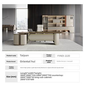 Modern Executive Desk Office Boss Chair and Desk Combination Office President's Executive Desk Office Furniture