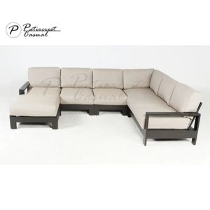 Outdoor Aluminum Furniture Set Garden Sofa Hotel Luxury Sofa Set Sample Aluminum Seat Modern Durable Waterproof Patio Furniture