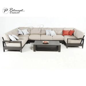 Modern Garden Furniture Hotel Aluminum Outdoor Sofa Luxury Garden Sets Hotel Outdoor Furniture Set