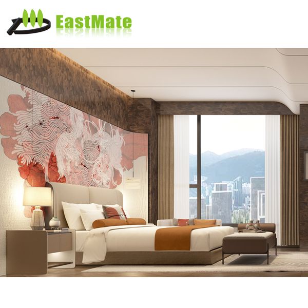 Modern Compact Wood Panel Bedroom & Living Room Furniture Set for Hotels Apartments Private Residences & Villas-Direct Supply