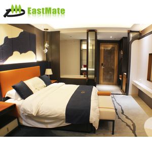 Luxury Modern MDF Hotel Furniture Sets 5-star Standard Contemporary Bed & Couch for Bedroom Apartment Villa Use Solid Wood