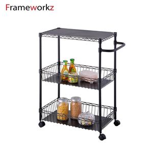 Serving Food Trolley Cart Kitchen Hand Carts & Trolleys
