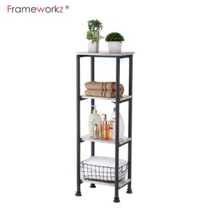 4 Tier Bathroom Corner Shelf Towel Storage Bath Shelf